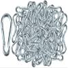 Branded Boards | 50 Pack and 100 Pack | Bulk Heavy Duty Carabiner Snap Clip Hooks |Black, Zinc and Stainless | Contractors, Gyms, Fitness Centers, Business, Industrial (8cm Zinc 100-Pack) view 1