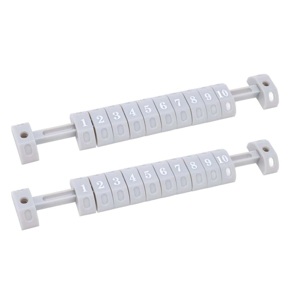 Gavigain Foosball Score Counter 2pcs Plastic 10 Numbers Scoring Units for Standard Tables Campaigns Scoring Units