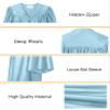 GradPlaza Kids Shiny Robe Graduation Gown Choir Baptism Ceremony view 3