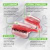 New Age Performance 6DS Low Profile Mouthpiece for High-Intensity Interval Training (HIIT) and Cross Fitness, Increase Strength & Endurance, Faster Recovery, Sleek Weightlifting Mouthpiece, (White) view 4