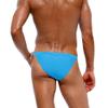 JINLIY Swimwear for Men Strings Bikini Beach Swim Briefs Low Rise Stretch Drawstring G-Strings Thong Fashion Swimming Bathing Suit Surfing Training Board Swimsuit Solid-Blue view 3