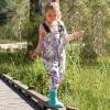 Boys Girls Waterproo Suspender Rain Pants Outdoor Toddler Rain  Kids Mud Proof Overall (Multicolor-4, 6-7 Years) view 4