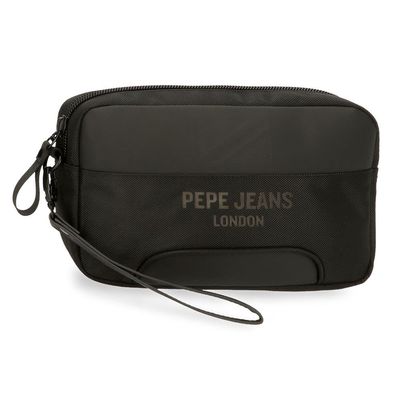 Pepe Jeans Men's Bromley Luggage messenger bag, Black, One Size, Handbag