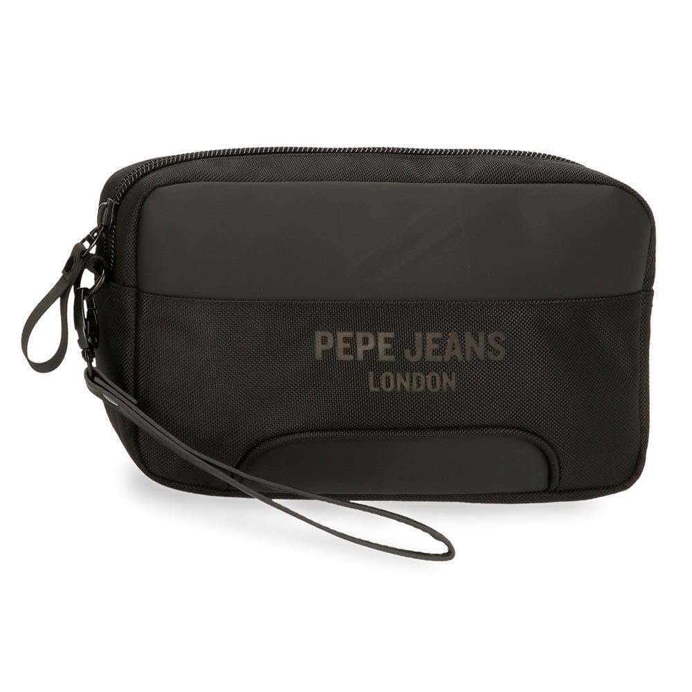 Pepe Jeans Men's Bromley Luggage messenger bag, Black, One Size, Handbag