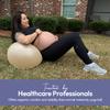 Peanut Ball Labor - Durable and Thick Birthing Ball for Pregnancy - Peanut Ball Pregnancy for Labor - Antiburst Birth Ball - Labor Ball - Peanut Exercise Ball - Pregnancy Ball - Ivory (Pump included) view 4