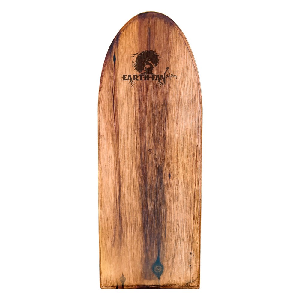 Sila  48-inch Bodyboard Clear Coated in Organic Hempseed Oil: Traditional Polynesian Wave Magnet - Responsive, Versatile, Ideal for Any Surf, Exceptional in Heavy Water, Adults Paepo'o by Earth Fan