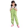 Kids Rain Pants Toddler Waterproo Little/Big Boys Girls Pants Rain Overalls, Mud Dirty Proof (Light Green, 5-6 Years) view 4