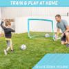 GoSports Team Tone 4 ft x 3 ft Portable Soccer Goal for Kids - Pop Up Net for Backyard - Light Blue view 2