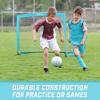 GoSports Team Tone 4 ft x 3 ft Portable Soccer Goal for Kids - Pop Up Net for Backyard - Light Blue view 3