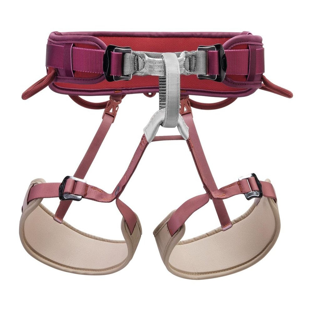PETZL Corax Climbing Harness - Dark Red, Size 1