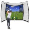 GoSports Range Cage 10 ft x 8 ft Golf Practice Hitting Net with Impact Screen view 1