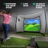 GoSports Range Cage 10 ft x 8 ft Golf Practice Hitting Net with Impact Screen view 2