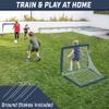GoSports Team Tone 4 ft x 3 ft Portable Soccer Goals for Kids - Set of 2 Pop Up Nets for Backyard - Navy view 2