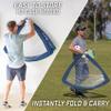 GoSports Team Tone 4 ft x 3 ft Portable Soccer Goals for Kids - Set of 2 Pop Up Nets for Backyard - Navy view 4