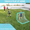 GoSports Team Tone 4 ft x 3 ft Portable Soccer Goals for Kids - Set of 2 Pop Up Nets for Backyard - Light Blue view 2