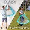 GoSports Team Tone 4 ft x 3 ft Portable Soccer Goals for Kids - Set of 2 Pop Up Nets for Backyard - Light Blue view 4