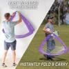 GoSports Team Tone 4 ft x 3 ft Portable Soccer Goals for Kids - Set of 2 Pop Up Nets for Backyard - Purple view 4