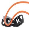 NEOX Belay device with cam-assisted blocking, optimized for lead climbing, Black view 3
