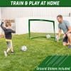 GoSports Team Tone 4 ft x 3 ft Portable Soccer Goal for Kids - Pop Up Net for Backyard - Dark Green view 2