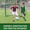 GoSports Team Tone 4 ft x 3 ft Portable Soccer Goal for Kids - Pop Up Net for Backyard - Dark Green view 3