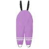 Kids Rain Pants Toddler Waterproo Little/Big Boys Girls Pants Rain Overalls, Mud Dirty Proof Rain (Purple, 3-4 Years) view 2