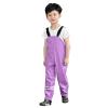 Kids Rain Pants Toddler Waterproo Little/Big Boys Girls Pants Rain Overalls, Mud Dirty Proof Rain (Purple, 3-4 Years) view 3