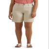 Lee Women's Plus Size Ultra Lux Comfort with Flex-to-Go Utility Bermuda Short Greige 14 Plus view 1