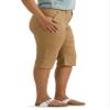Lee Women's Plus Size Ultra Lux Comfort with Flex-to-Go Utility Skimmer Capri Pant Settler Tan 22 Plus view 2