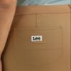 Lee Women's Plus Size Ultra Lux Comfort with Flex-to-Go Utility Skimmer Capri Pant Settler Tan 22 Plus view 4