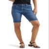 Lee Women's Plus Size Legendary Rolled Denim Bermuda Short Bright Mid 24 Plus view 1