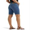 Lee Women's Plus Size Legendary Rolled Denim Bermuda Short Bright Mid 24 Plus view 3