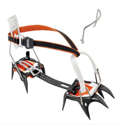 Petzl, Crampons Irvis Llu, Crampons for Glacier Travel, Classic Mountaineering, and ski Touring