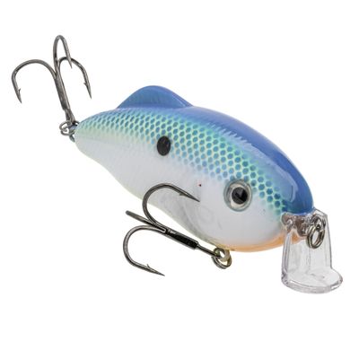 Strike King Hybrid Hunter Shallow Fishing Lure, Shallow Diving Crankbait, 90-Degree Bill, 3D Eyes, Loud Rattle, Dives 1 to 3-Feet, Size 2 Treble Hooks