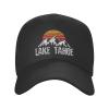 YOITS Lake Tahoe Hat Outdoor Baseball Cap Sandwich Cap Truck Driver Cap Peaked Cap Black view 2