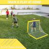 GoSports Team Tone 4 ft x 3 ft Portable Soccer Goals for Kids - Set of 2 Pop Up Nets for Backyard - Yellow view 2