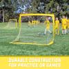 GoSports Team Tone 4 ft x 3 ft Portable Soccer Goals for Kids - Set of 2 Pop Up Nets for Backyard - Yellow view 3