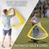 GoSports Team Tone 4 ft x 3 ft Portable Soccer Goals for Kids - Set of 2 Pop Up Nets for Backyard - Yellow view 4