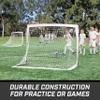 GoSports Team Tone 4 ft x 3 ft Portable Soccer Goals for Kids - Set of 2 Pop Up Nets for Backyard - White view 3