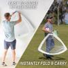 GoSports Team Tone 4 ft x 3 ft Portable Soccer Goals for Kids - Set of 2 Pop Up Nets for Backyard - White view 4