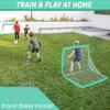 GoSports Team Tone 4 ft x 3 ft Portable Soccer Goals for Kids - Set of 2 Pop Up Nets for Backyard - Turquoise view 2