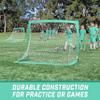 GoSports Team Tone 4 ft x 3 ft Portable Soccer Goals for Kids - Set of 2 Pop Up Nets for Backyard - Turquoise view 3