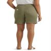 Lee Women's Plus Size Ultra Lux Comfort with Flex-to-Go Utility Bermuda Short Deep Lichen Green 18 Plus view 3