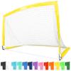 GoSports Team Tone 6 ft x 4 ft Portable Soccer Goal for Kids - Pop Up Net for Backyard - Yellow view 1