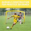 GoSports Team Tone 6 ft x 4 ft Portable Soccer Goal for Kids - Pop Up Net for Backyard - Yellow view 3
