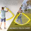 GoSports Team Tone 6 ft x 4 ft Portable Soccer Goal for Kids - Pop Up Net for Backyard - Yellow view 4