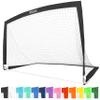 GoSports Team Tone 6 ft x 4 ft Portable Soccer Goal for Kids - Pop Up Net for Backyard - Black view 1