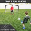 GoSports Team Tone 6 ft x 4 ft Portable Soccer Goal for Kids - Pop Up Net for Backyard - Black view 2