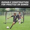 GoSports Team Tone 6 ft x 4 ft Portable Soccer Goal for Kids - Pop Up Net for Backyard - Black view 3