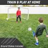 GoSports Team Tone 6 ft x 4 ft Portable Soccer Goal for Kids - Pop Up Net for Backyard - White view 2