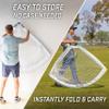 GoSports Team Tone 6 ft x 4 ft Portable Soccer Goal for Kids - Pop Up Net for Backyard - White view 4
